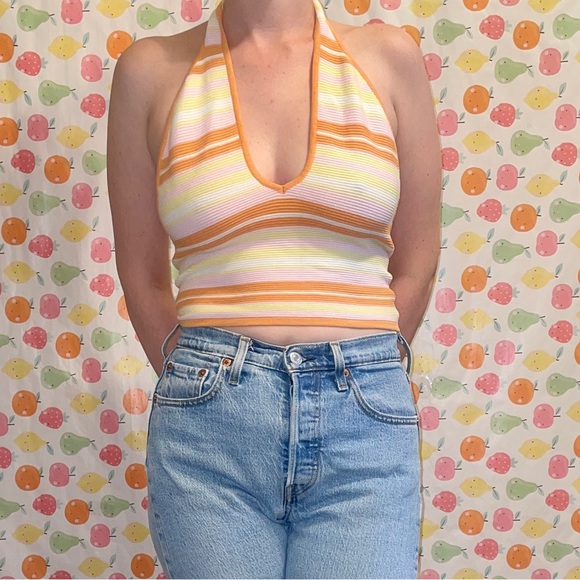 KNIT HALTER TOP - Picture 3 of 6